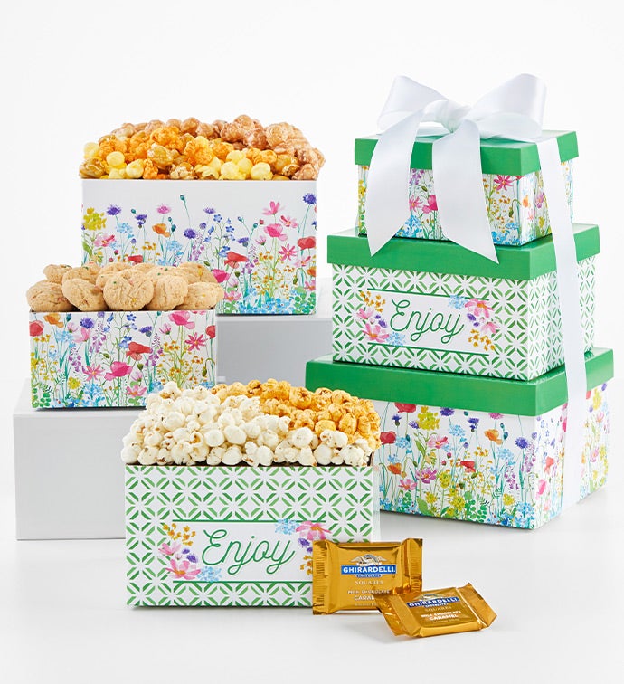 In Full Bloom 3 Box Gift Tower